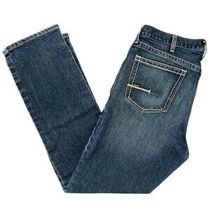 Ariat Rebar M4 Relaxed Boot Jeans Men's 40x34 Blue Western Cowboy Denim Rodeo